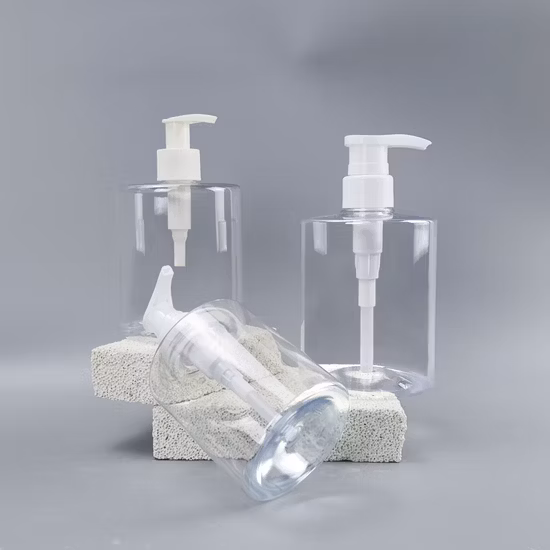 Bottiglia in plastica per animali domestici da 400 ml con pompa per lozione per lavaggio a mano